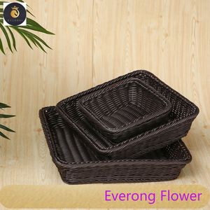 L06729 Bán Buôn Thực Phẩm Cửa Hàng Giỏ Giỏ Bánh Mì Bánh Mì Và Siêu Thị Trái Cây Rau Nhân Tạo Hiển Thị Giỏ Cho Doanh Nghiệp - Product Image 3