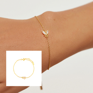 Bracelet à breloques en argent sterling S925 avec zircon, motif abeille de dessin animé mignon, vente en gros d'usine ROXI - Product Image 6