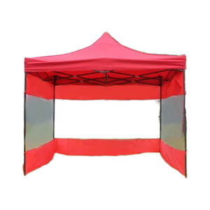 Telaio quadrato/rettangolare 40mm palo in acciaio impermeabile tessuto vinilico personalizzato attività tenda commercio all'aperto - Product Image 1