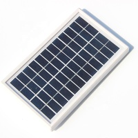 Mini Plaque Solaire 12 Volts Prix 5521 Verre Pannello Fotovoltaico 12 v 3W Cadre en Plastique Panneaux Solaires Mini Panneau Solaire Poly Dc12v