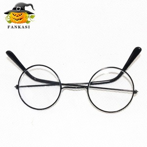 Lunettes de fête d'Halloween rondes en plastique, sans correction, accessoires décoratifs pour cosplay, utilisation en intérieur - Product Image 3