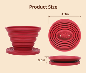 Bán buôn ráp tái sử dụng Silicone cắm trại nón cà phê nhỏ giọt lọc cà phê nhỏ giọt cho du lịch - Product Image 6