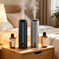 Diffuseur d'arômes intelligent à piles de 100 ml en aluminium, contrôle intelligent, diffuseur de parfum commercial pour bureau
