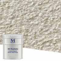 Nouvelle Tendance Peinture Murale Extérieure Effet Cristal Couleur Naturelle Revêtement Pierre Durable Anti-moisissure Peinture Artistique pour Bâtiments