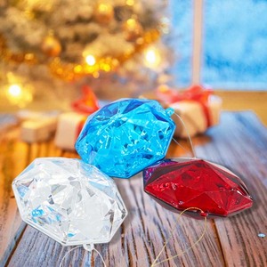 เครื่องประดับตกแต่งต้นคริสต์มาสทรง<span class=keywords><strong>เพชร</strong></span>แปดเหลี่ยมอะคริลิคหลาก<span class=keywords><strong>สี</strong></span>แบบขายส่ง สำหรับตกแต่งบ้าน - Product Image 2