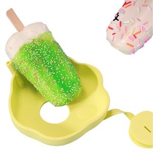 Food Grade <b>Silicone</b> Ice Cream Cone Holder Straw Reusable No-Mess BPA Free Kids <b>Feeding</b> for 0-12 Months Summer Snacks Manual - Product Image 4