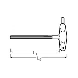 STAHLWILLE-Clé hexagonale mâle à poignée en T 43253040-CLÉS EAN 4018754319398 T-HANDLE CLÉS HEXAGONALES - Product Image 2