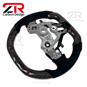 Volante Deportivo Personalizado para Interior de Auto, en Cuero Genuino y Fibra de Carbono, para Hyundai Elantra <span class=keywords><strong>N</strong></span>, I30N, I20N, Veloster <span class=keywords><strong>N</strong></span> - Product Image 6