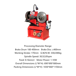 Torno <span class=keywords><strong>de</strong></span> Frenos Semiautomático Karjoys, Máquina Rectificadora <span class=keywords><strong>de</strong></span> <span class=keywords><strong>Discos</strong></span> <span class=keywords><strong>y</strong></span> <span class=keywords><strong>Tambores</strong></span> <span class=keywords><strong>de</strong></span> 1.1KW, 180-450mm, para Uso en Frenos <span class=keywords><strong>de</strong></span> Automóviles - Product Image 2