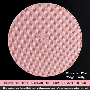 Runde Tierpflege-Antirutschmatte, Durchmesser 57cm, weich und bequem, rutschfest, geeignet für Zoohandlungen und Tierpfleger, Pink - Product Image 5
