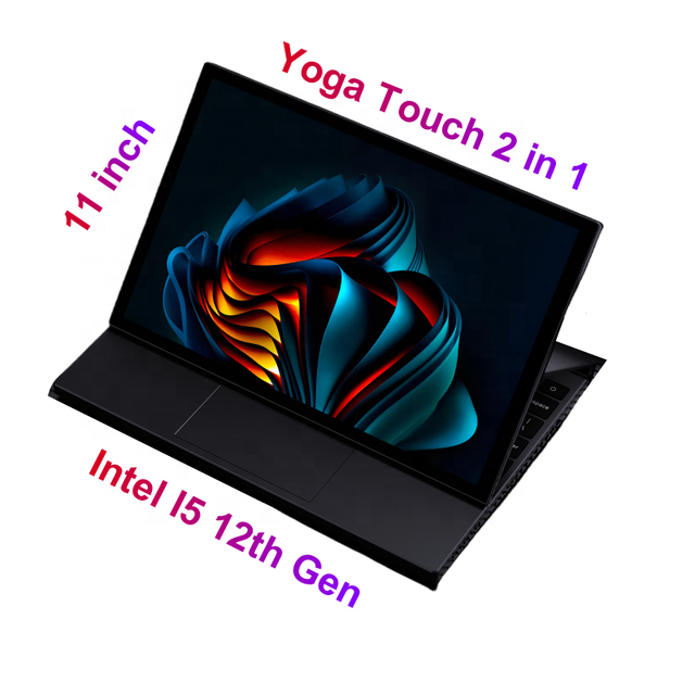 Slim Metal Windows Tablet 2-in-1 Portable Intel i5 12th Gen Laptop WIFI 6 BT5.2 Yoga Touch Screen 1920*1200 Notebook US Plug