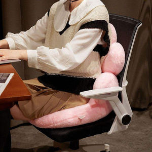 Mô hình hoa dệt Ghế văn phòng đệm thoải mái lớp phủ chống trượt dưới ghế & Thắt lưng Gối bọt đầy Đệm thư giãn - Product Image 5