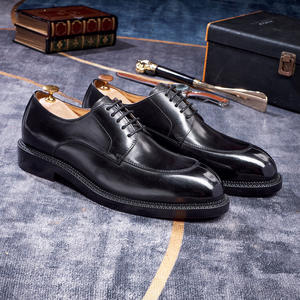 Chaussures pour hommes en cuir véritable de style britannique, cousues Goodyear, semelle en caoutchouc imperméable, décontractées, formelles, pour les occasions spéciales - Product Image 5