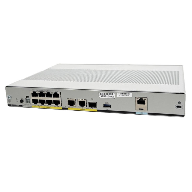 C1111X - 8P Catalyst 1100 Series Router: 8 - Port Gigabit Ethernet, Dual GE WAN, 8GB Memory and PoE/PoE+ Enabled