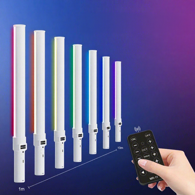 RGB Light Stick LED Photography Light for Portraits Video Shooting Vlogging & Light Saber Cosplay