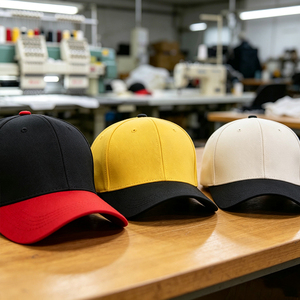 Casquette de baseball en coton 100% structurée à bord incurvé, broderie personnalisée, logo, boucle métallique réglable, chapeau de haute qualité, vente en gros - Product Image 1