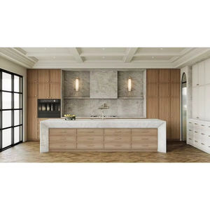 خزائن مطبخ نمطية بالجملة من فيرمونت، تصميم خزائن مطبخ حديثة جاهزة للتجميع، خزائن خشبية للمطبخ من الشركة المصنعة - Product Image 2