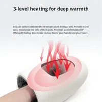 Masseur Électrique Intelligent Sans Fil NQK NQK-048 pour Paume et Doigts, Pression d'Air et Chaleur, 15 Minutes, 2000mAh - Prix Usine Direct