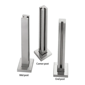 גבוהה באיכות זכוכית מעקה מודרני עיצוב ללא מסגרת נירוסטה זכוכית מדרגות מעקה - Product Image 5