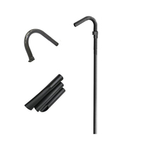 Poteau polyvalent en fibre de carbone alimenté en eau pour un nettoyage efficace des vitres, avec personnalisation disponible