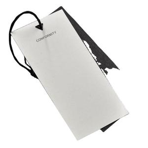 Etiquetas de Cartón Reciclado de Lujo Personalizadas para Prendas, con Logotipo en Relieve, Etiquetas de Papel para Ropa, Bolsas y Zapatos - Product Image 6