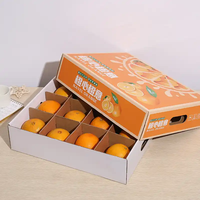 Professionele op maat gemaakte vierkante golfkartonnen fruitgeschenkdoos, duurzaam, dubbelwandig, milieuvriendelijk, geschikt voor gebruik in de landbouw, met embossing