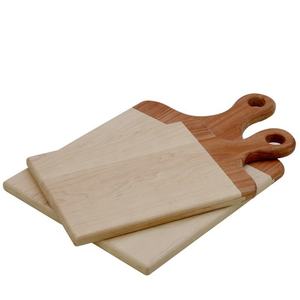 Planche à découper en bambou et en bois écologique personnalisée avec poignée bloc à découper de cuisine pour le restaurant design personnalisable - Product Image 2