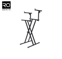 Support portable professionnel pour clavier et instrument de musique RQSONIC KS006DTL, avec option de maintien, Double Style X
