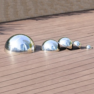 Escultura de Metal para decoración de fábrica, Media bola, acero inoxidable 304 - Product Image 5