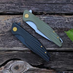 NUEVO 4Cr13 Hoja de acero inoxidable G10 Mango Cuchillo Supervivencia al aire libre Caza Táctico Camping Cuchillo de bolsillo plegable - Product Image 6
