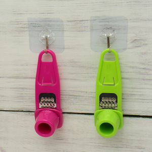 Molinillo de ajo Chef Season Show, color rosa y verde, con cuchilla de acero inoxidable, para cocina, hierbas y especias. - Product Image 3