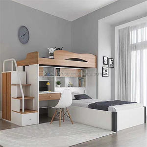 Прямая поставка с фабрики, легкая сборка, детская деревянная двухъярусная кровать, детская мебель для спальни, детская двухъярусная кровать - Product Image 6