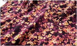 Robe d'été FMY70474 pour femme, coupe amincissante, col en V, respirante, avec fermetures éclair, motif floral, manches courtes, style pause thé à la française, anti-âge - Product Image 4