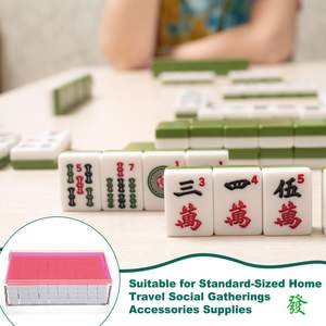 Boîte de Mahjong en acrylique personnalisée Boîte de rangement pour carreaux de Mahjong Boîte d'organisation de Mahjong pour la maison - Product Image 3