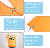 Promotion Eco Protection Supermarché Shopping Stockage Grande Capacité Pliable Portable Solide Couleur Nylon Sac Fourre-Tout