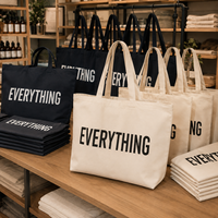 Sac fourre-tout en coton surdimensionné personnalisé avec logo, grand sac réutilisable pour supermarché et commerce de détail, fournisseur OEM ODM d'usine