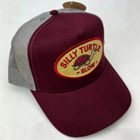 Topi Trucker Bordir Custom, Bagian Belakang Jaring, Topi Baseball Snapback, Topi 5 Panel Kosong, Topi Trucker Bordir Custom