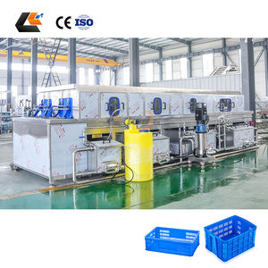 Laveuse commerciale <span class=keywords><strong>à</strong></span> double canal pour caisses, paniers en plastique, plateaux de cuisson, boîtes et palettes - Product Image 5