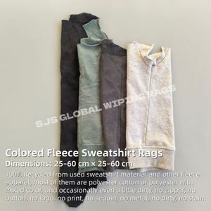 Trapos de limpieza industriales de felpa de algodón 100% de grado A, de colores, suaves para limpieza - Product Image 2