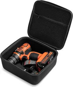 Custom Portable Travel Hard Shell EVA Tool Case for BLACK+DECKER LDX120C 20-Volt Cordless Drill Driver Electronics Carrying Bag