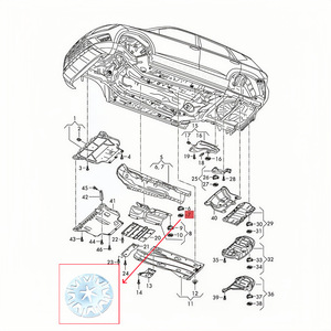 Audi Volkswagen Skoda Seat Chassis Locking <b>Washer</b> CY1730 Steel Sound <b>Insulation</b> Panel Part N90796502 - Product Image 1