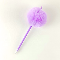 Bulk Pom Fourrure Ball Pompon Puff Heart avec Rainbow Plastic Balls 0.7mm Real Poms pour Stylos