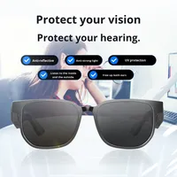 2026 New Smart Glasses Auto On/Off Polarized Sunglasses for Drivers GPS Navigation Audio Eyewear Hands-free GS09