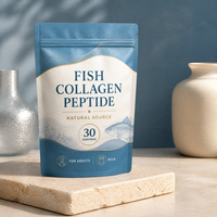 Poudre de collagène de poisson - Source naturelle, 30 portions, Complément beauté pour adultes, Vrac