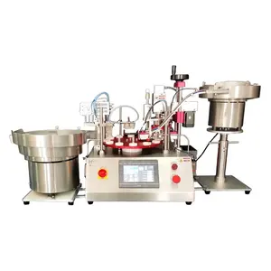 Machine automatique de capsulage de remplissage de tubes de kit de test de bureau pour l'industrie chimique de réactif biologique avec remplissage de pompe en céramique - Product Image 1