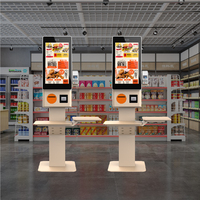 LIEN Terminal interactif de commande de nourriture pour restaurant Paiement en libre-service Kiosque intérieur Lecteur de codes à barres Imprimante