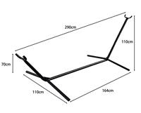 Hamac portable réglable en hauteur avec support, barre de maintien en bambou, et bâche inclinable pour jardin, patio, balcon