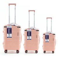 Ensemble de 3 valises rigides en ABS, légères, avec roulettes pivotantes, pour voyages d'affaires et de loisirs