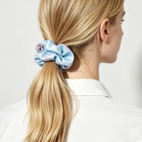 Chouchous en Soie de Mûrier 100% Pure, Vente en Gros, Logo Personnalisé, 12 Momme, Élastiques à Cheveux de Luxe, Couleurs Assorties