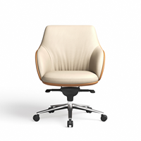 Chaise de bureau de direction ergonomique moderne de luxe neuve, directement de l'usine, en cuir, avec siège pivotant réglable en hauteur